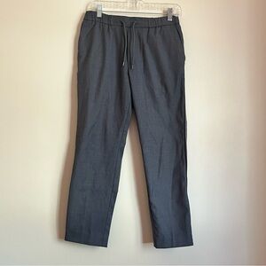 Topman Gray Side Stripe Drawstring Pants Men 30S Slim Tapered Jogger Athleisure